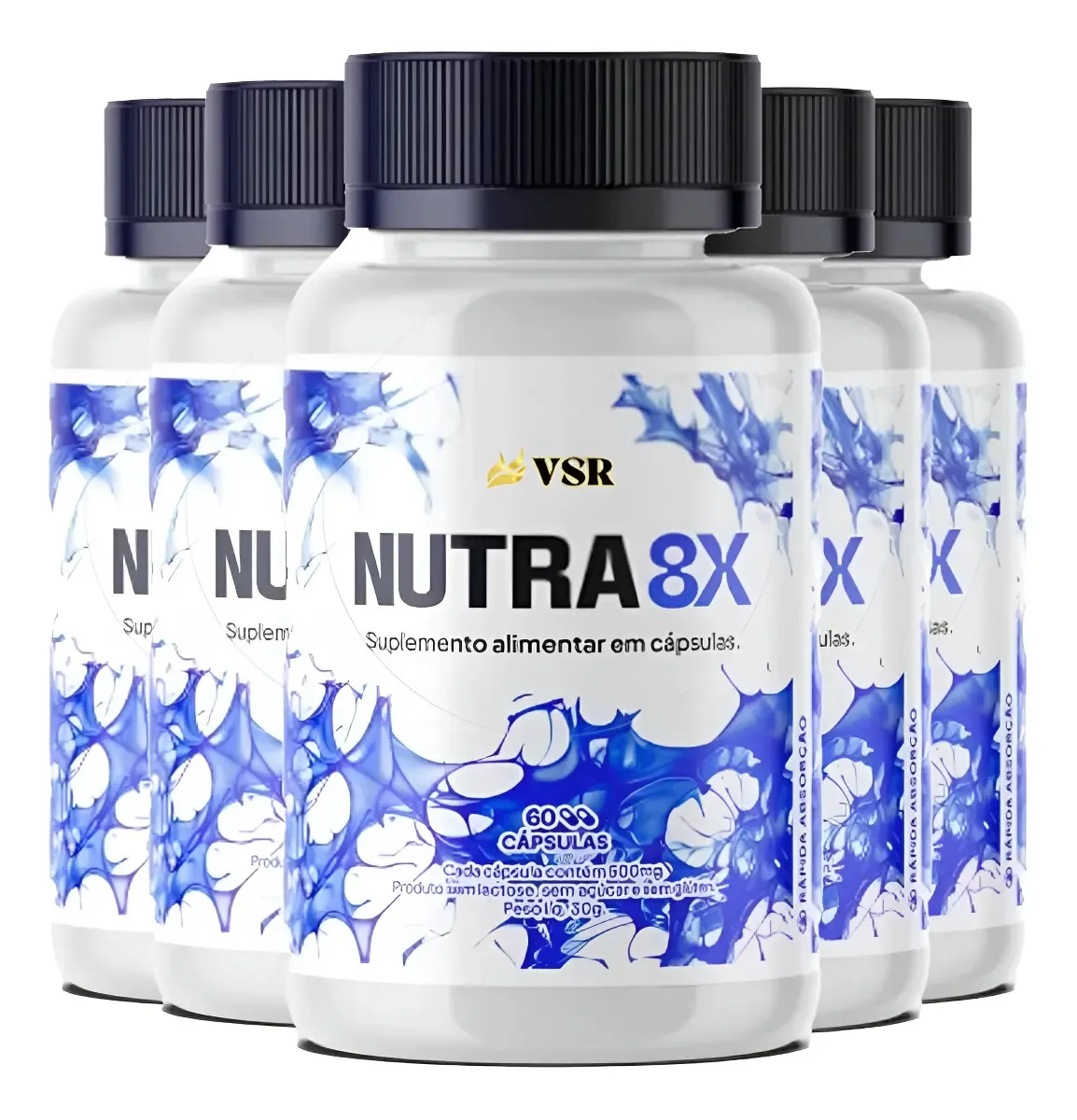 6 Potes De Nutra 8x - Nutra8x Sabor Saúde Do Homem