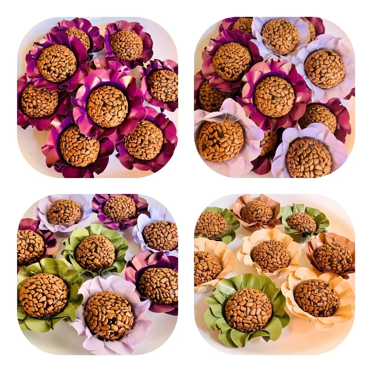 40 Forminhas Doces Finos Flor Casamento E Aniversários Cor Girassol