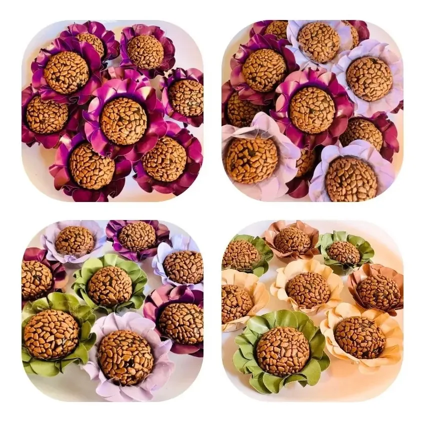 40 Forminhas Doces Finos Flor Casamento E Aniversários Cor Verde Bebe