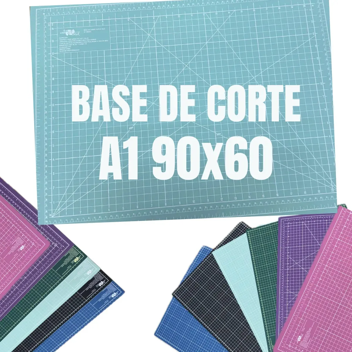 Base De Corte 90x60 Placa A1 Patchwork Scrapbook Tapete Gande De Corte Cor Tiffany 20vinte