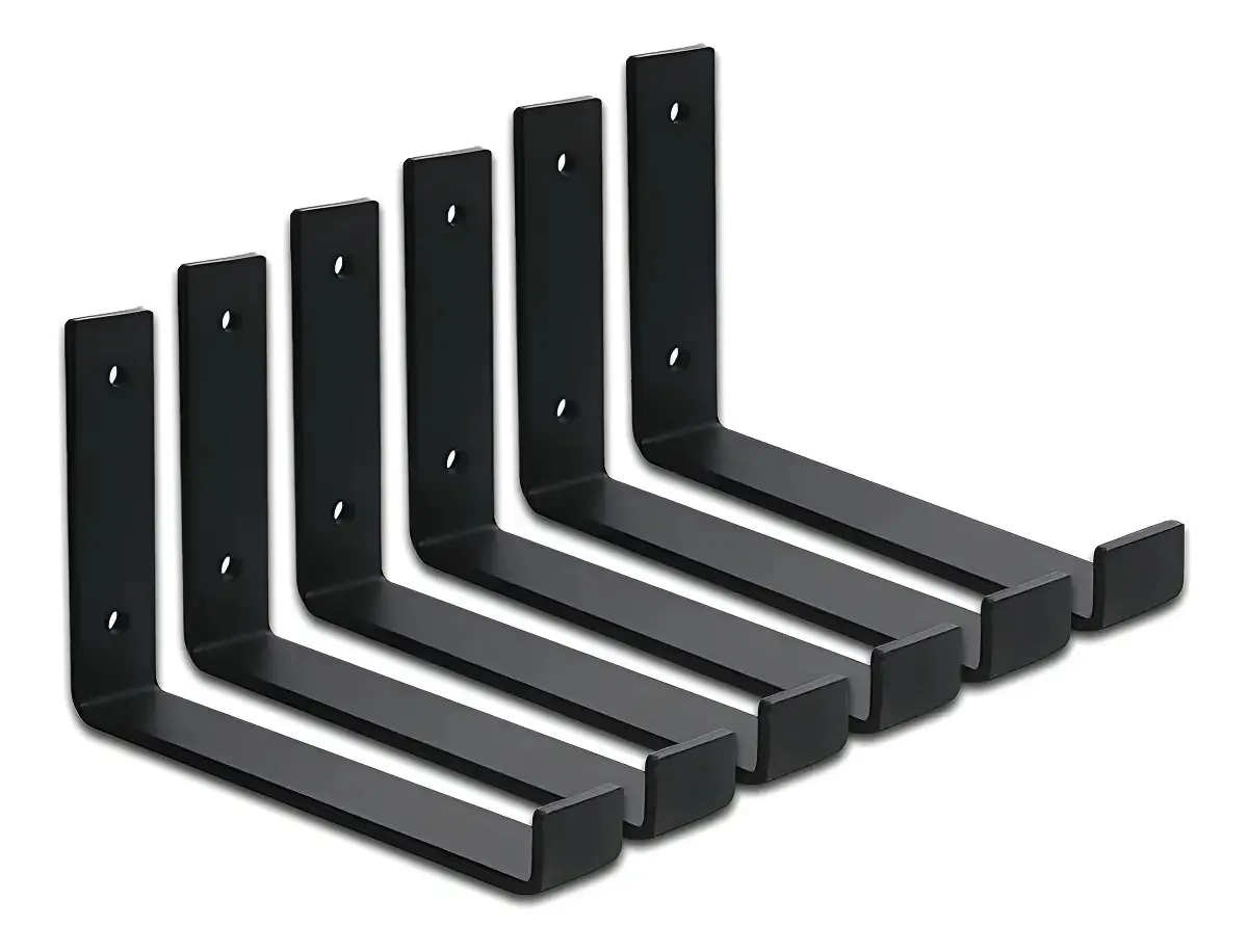 Mão francesa invertida 20 cm suporte ferro 6 pç Mobile Lar