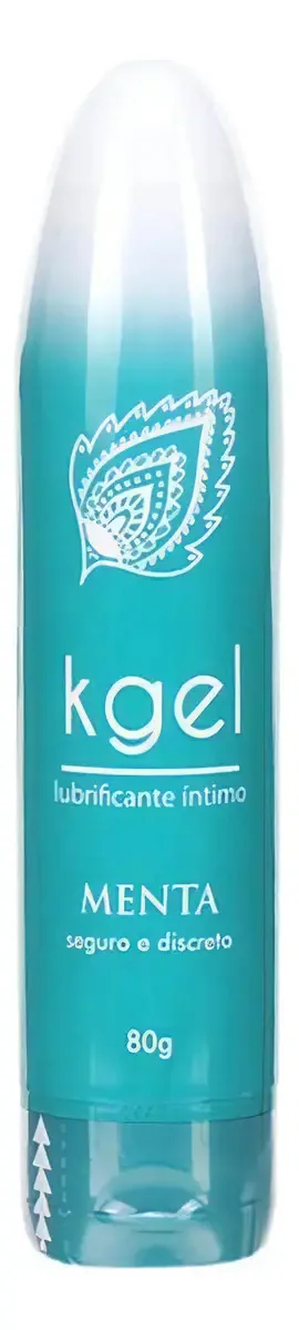 Kgel Lubrificante Íntimo Embalagem Formato Vibrador - Menta