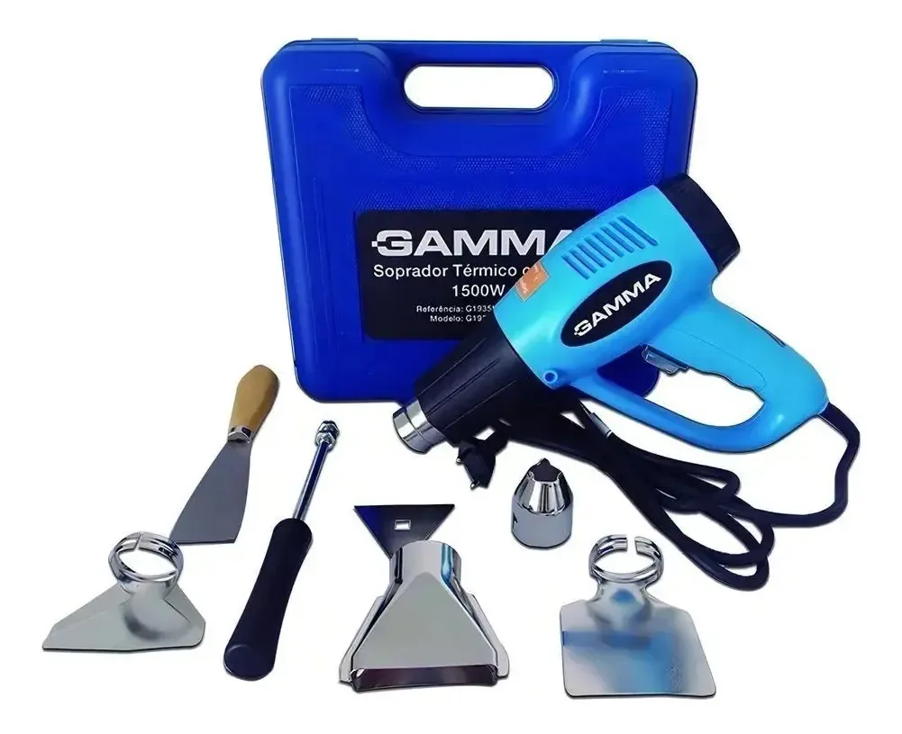 2x Soprador Térmico Profissional 300-550 Com 4 Bicos + Espat