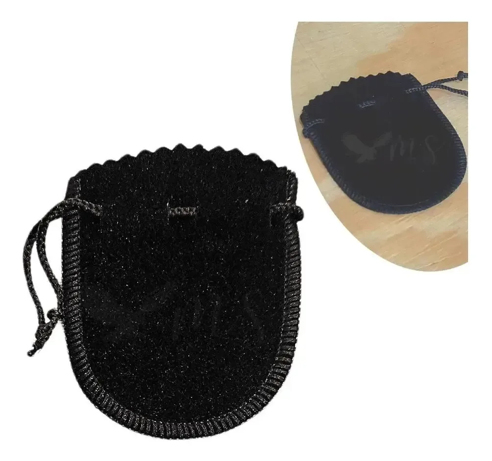Kit 100 Saquinhos Veludo Joias Brincos Pulseira Biju