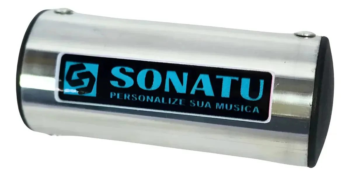 2x Ganzá Pequeno 8,5 X 4 Cm Em Aluminio - Prata Cor Prateado
