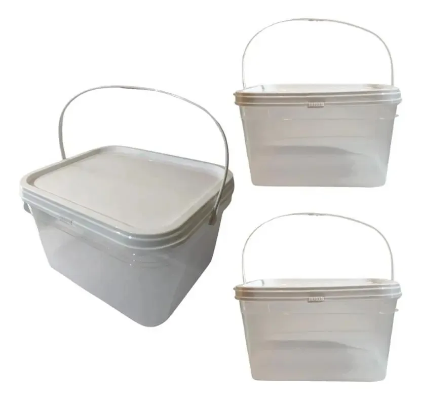 Balde Para Graxas De 2.4 Litros 3 Pçs