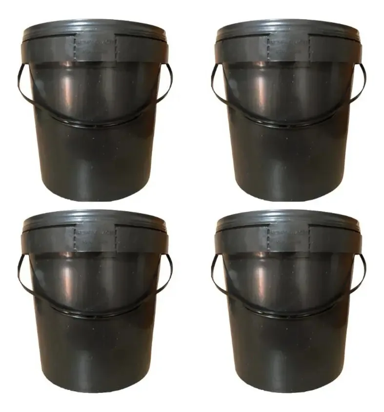 Balde 3l Para Graxa Líquida - 04 Pçs