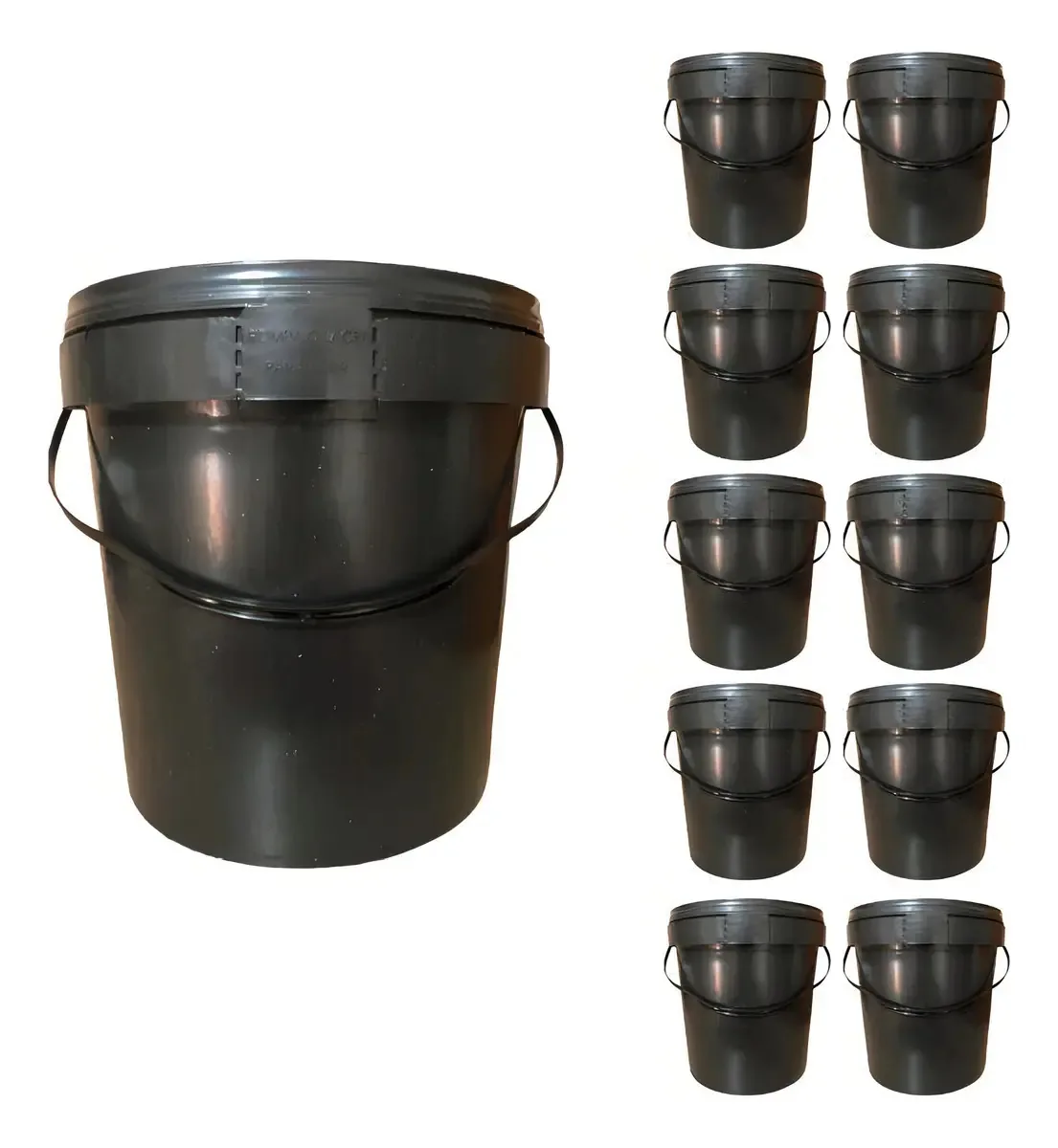 Balde 3l Para Graxa Líquida - 10 Pçs
