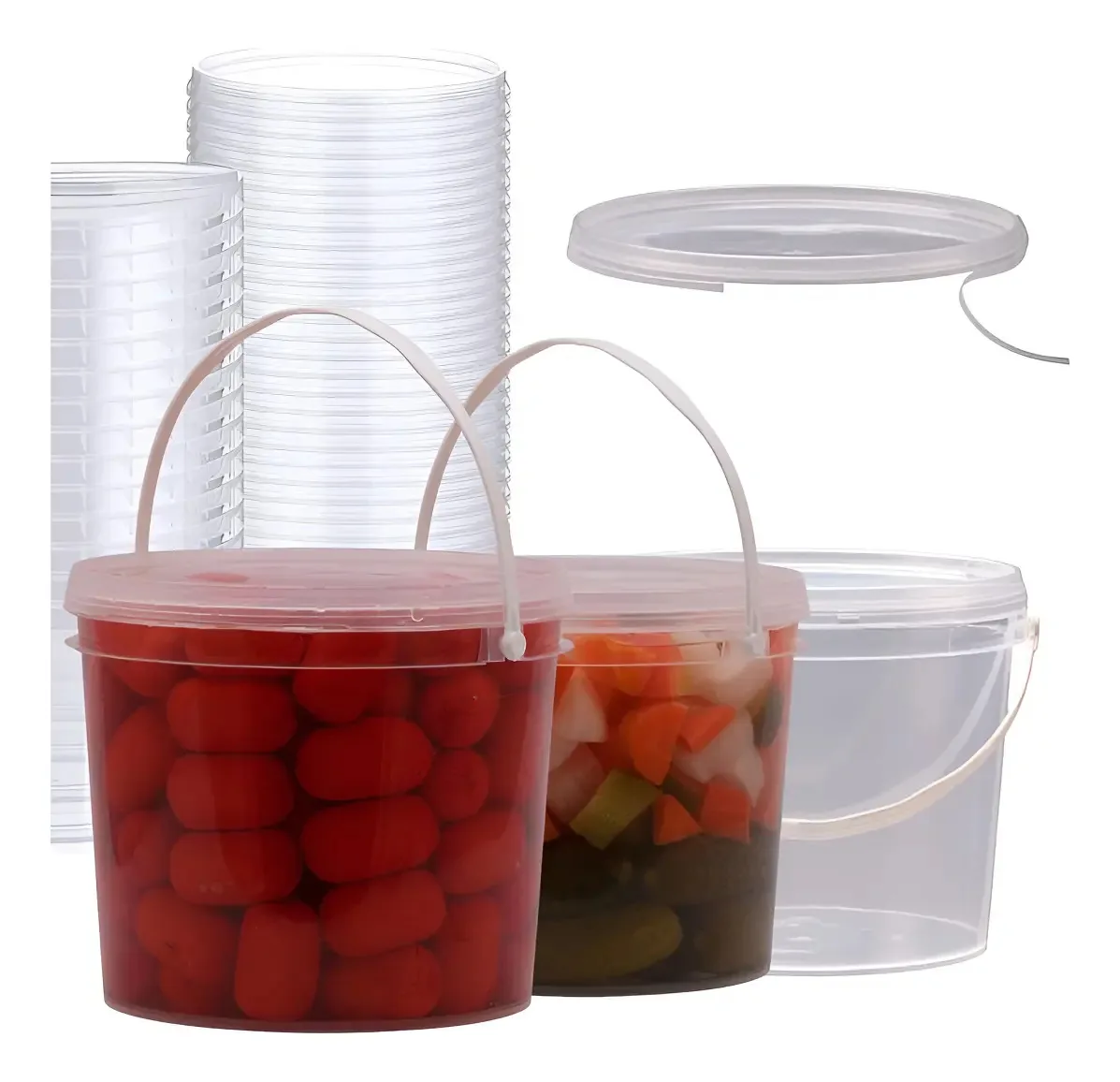 Balde 1.8l Para Armazenar Comida 15 Pçs