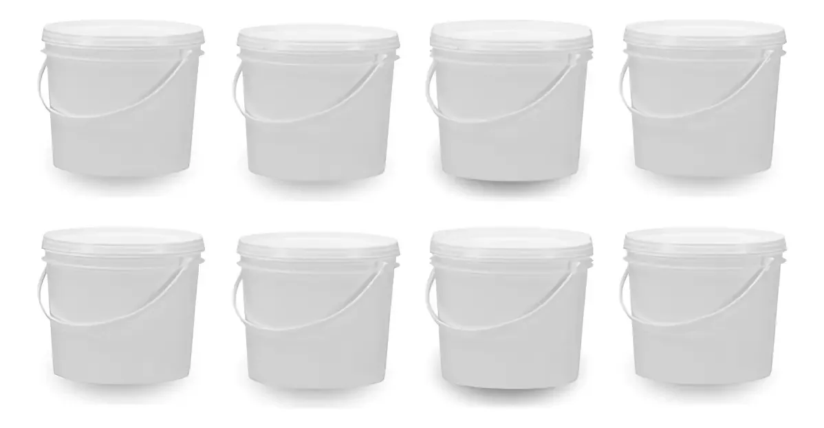 Balde Para Padaria Massas 1.8l 8 Pçs