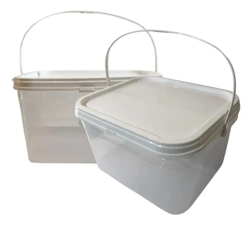 Balde Alça Plastica Para Geleias Transparente 2.4l