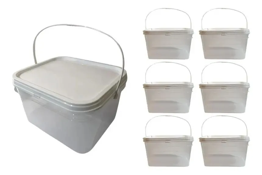 Balde Para Carnes 2.4l Transparente-kit 6 Pçs