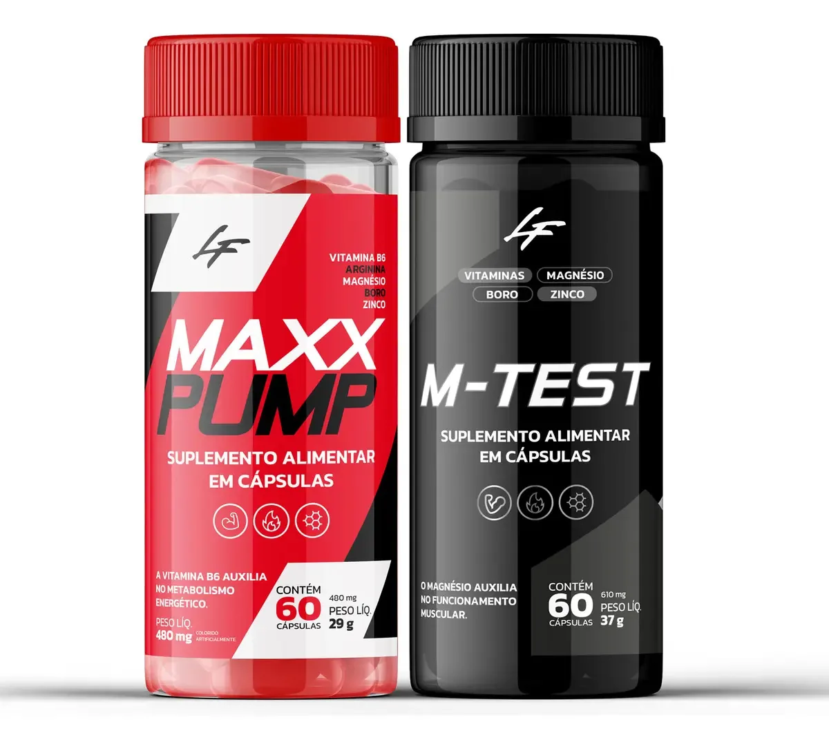 Lifestyle Fit Kit Suplemento Maxx Pump M-TEST Força e Massa Muscular