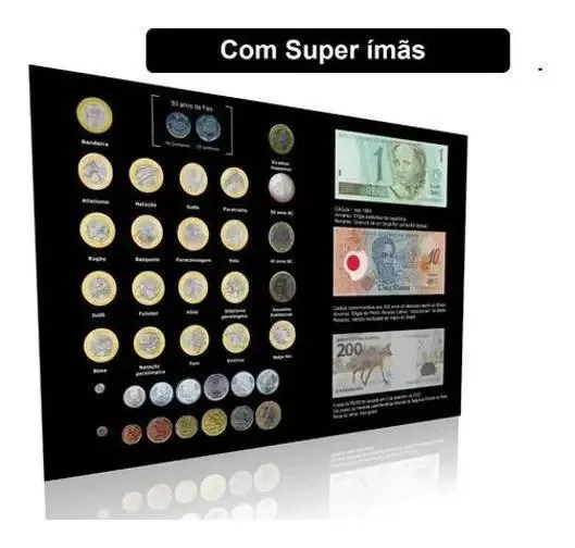 Quadro Expositor Plano Real Moedas 1 Real Comemorativa Direitos Humanos