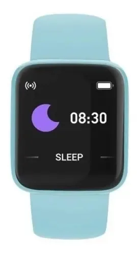 Relogio Inteligente Smartwatch D20 Relogio Da Moda Cor da caixa Azul-celeste