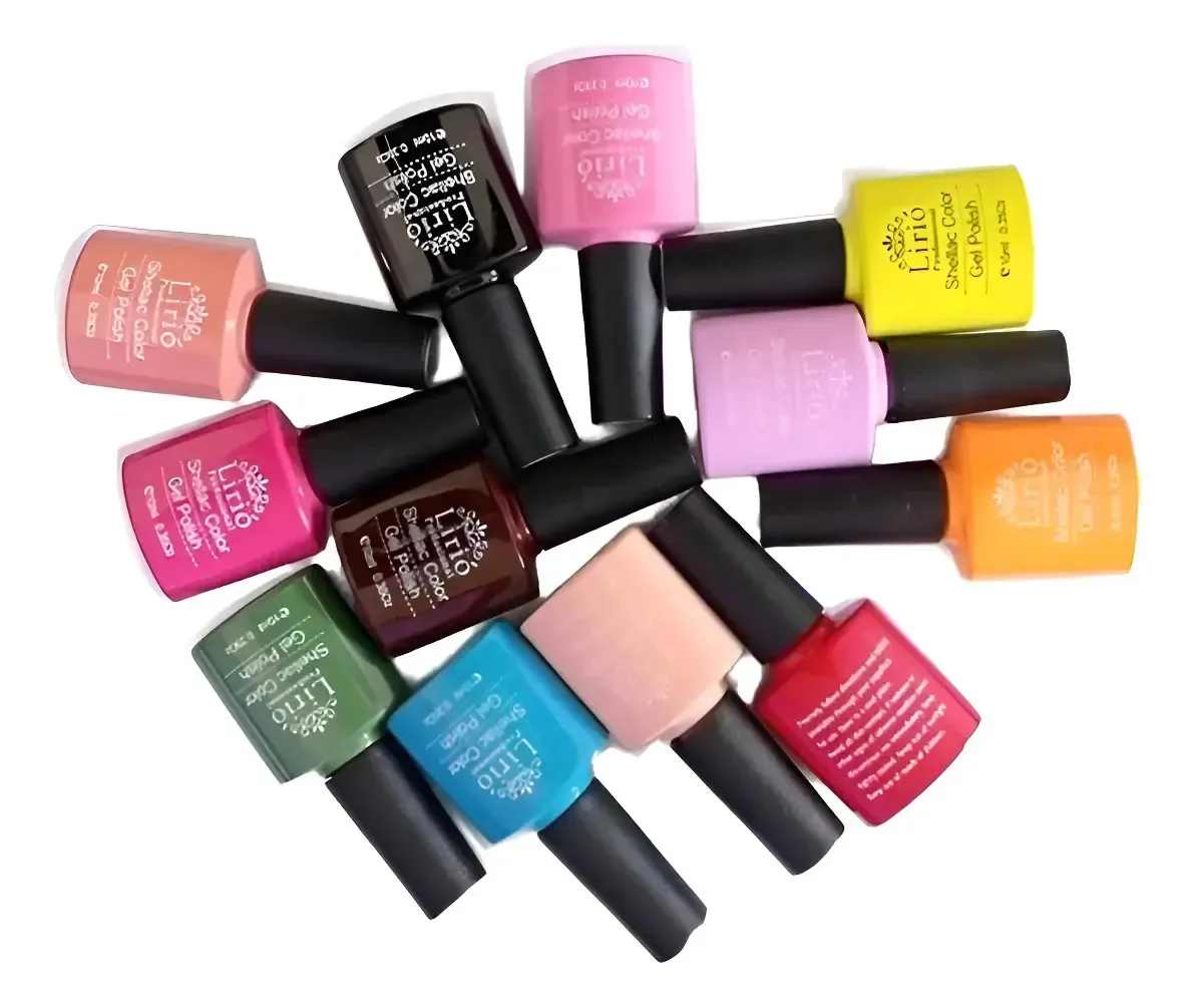 Kit 20 Esmaltes Em Gel Variados Unhas Seca Cabine