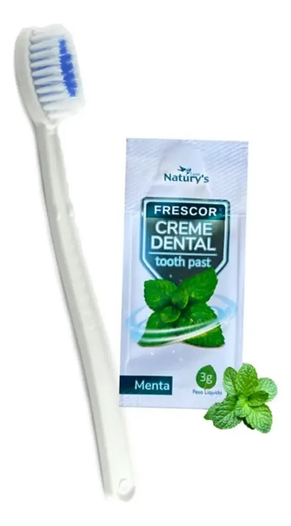 200 Escova Dental Creme Dental Sache 4g Hotel Motel Spa Kit