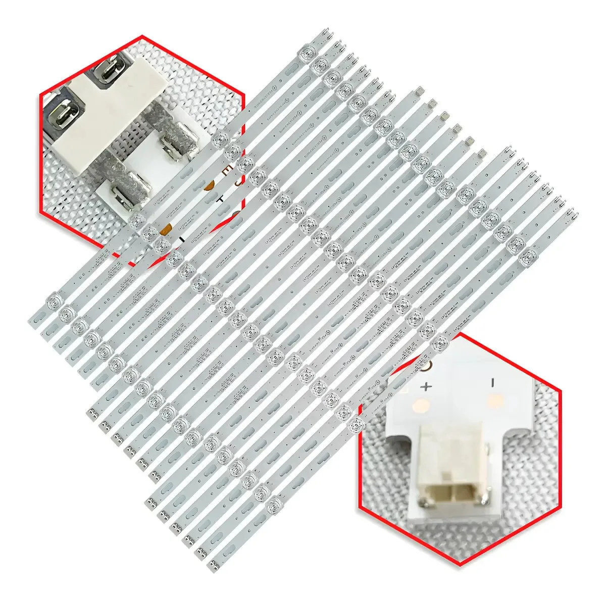 Kit 18 Barras Led Un75tu8000g Un75tu7020g Un75tu7000g
