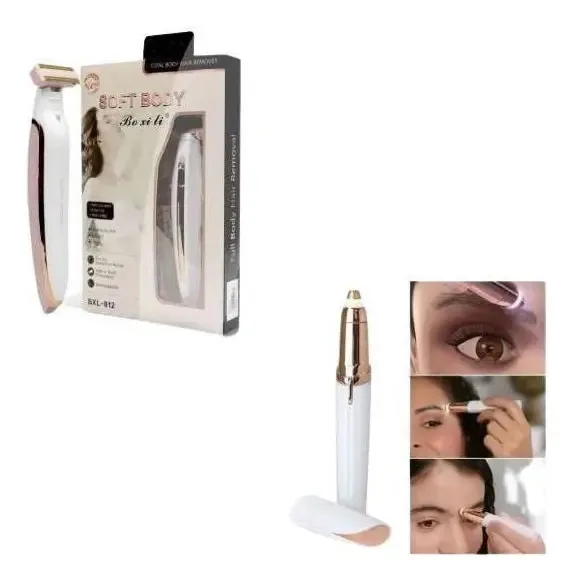 Kit Depilador Corporal E Caneta Depiladora Para Sobrancelhas