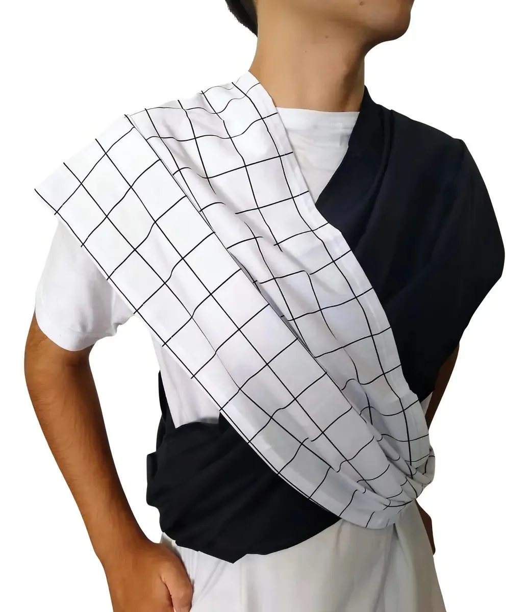 Fastsling Canguru Piêpaô Fast Sling Grid Branco + Preto P