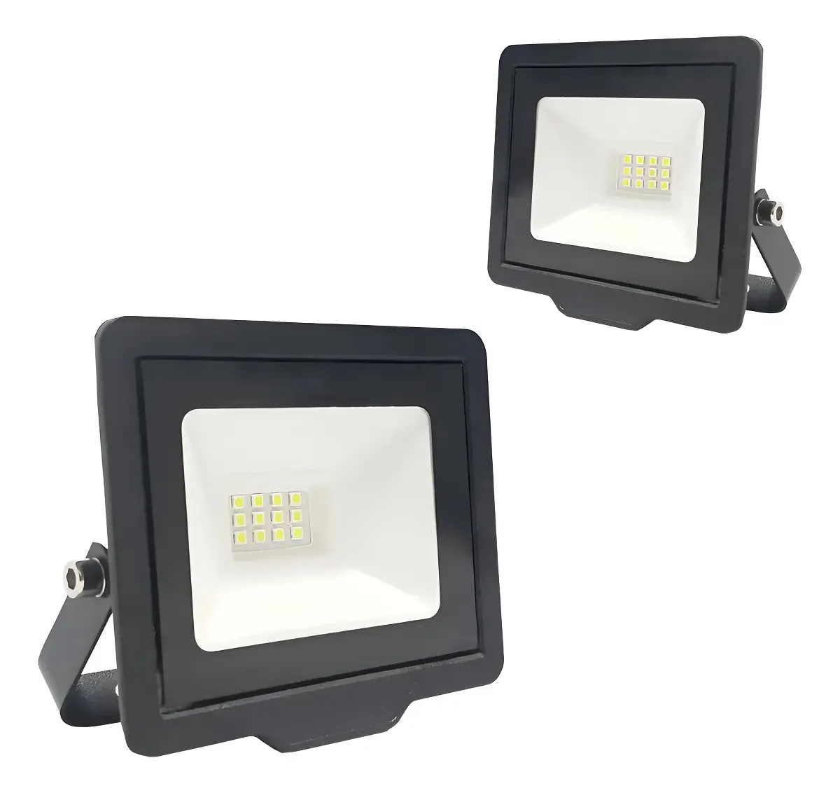 Kit Refletores LED 10W Branco Frio, Bivolt e à Prova d'Água