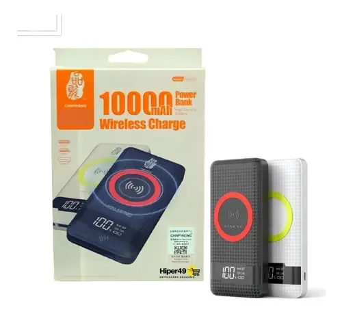 Power Bank Carregador Portátil 10.000mah Wireless Indução