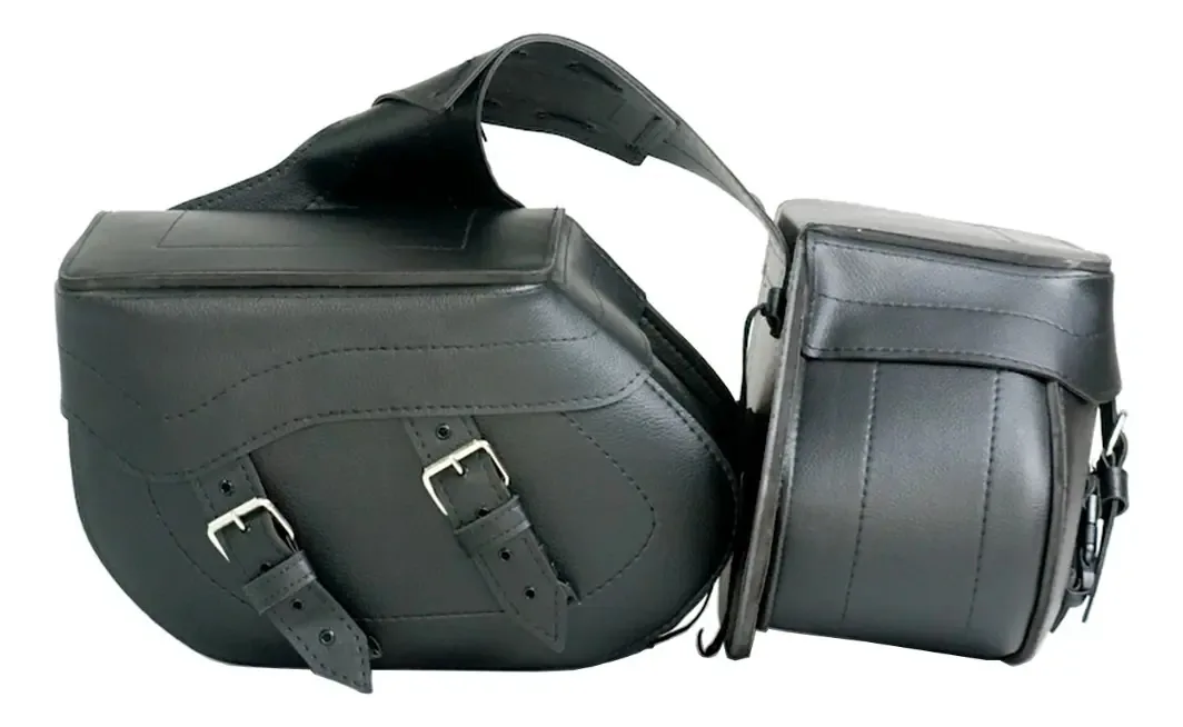 Alforge Lateral - Modelo Grande (liso) - Preto