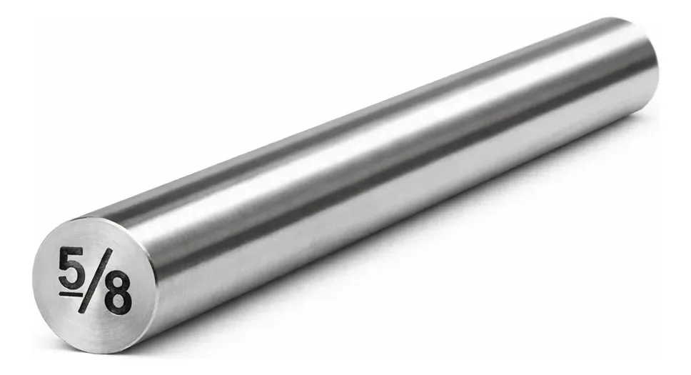 Tarugo Aço Inox 304 Ø 5/8'(15,87mm) X 500mm Barra, Vergalhão Red