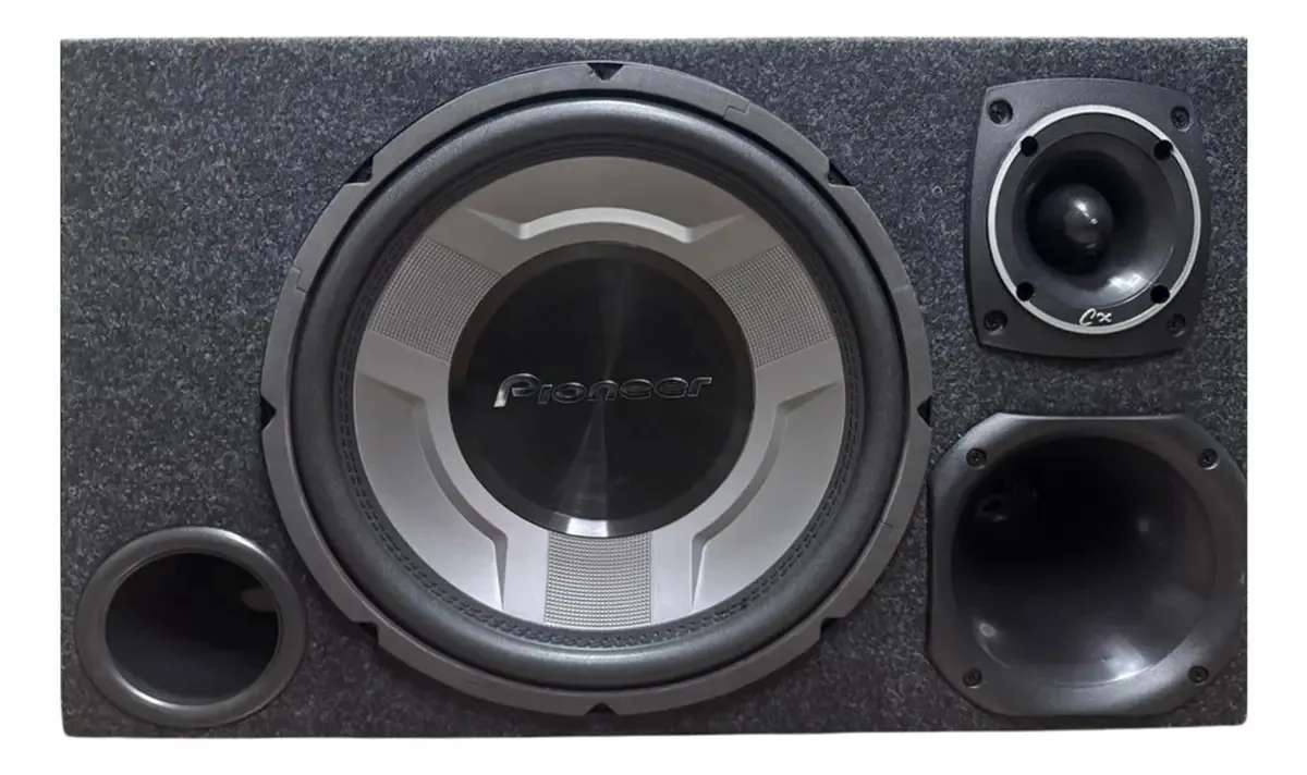 Caixa Trio Pioneer 12 Polegadas 350w Rms Tuiter Corneta