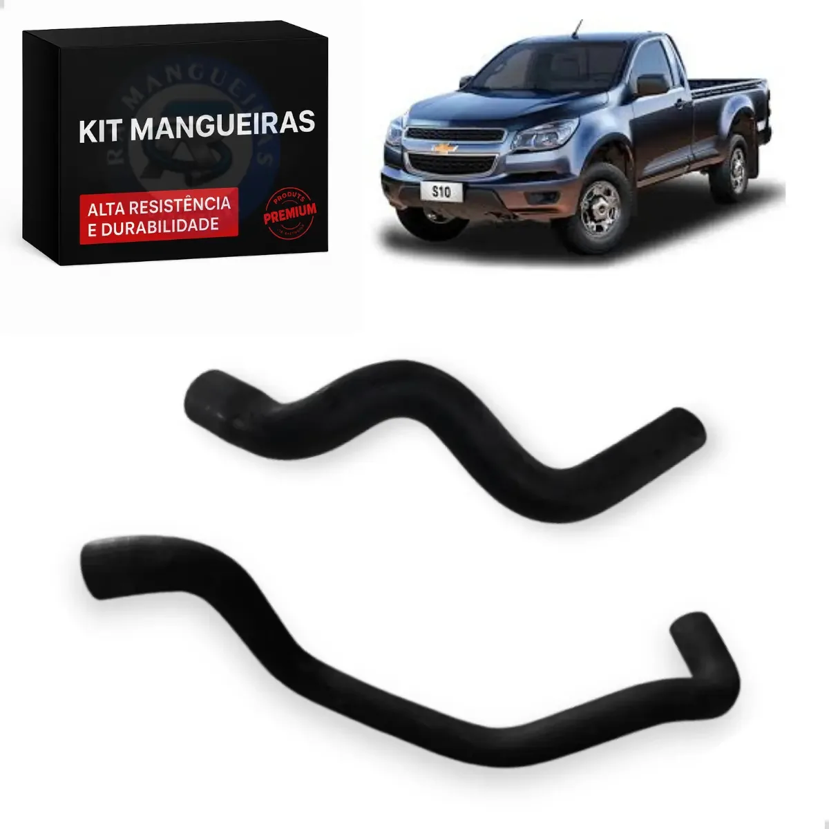 Kit Mangueiras Radiador S10 2.4 8v Flex 2012 A 2016