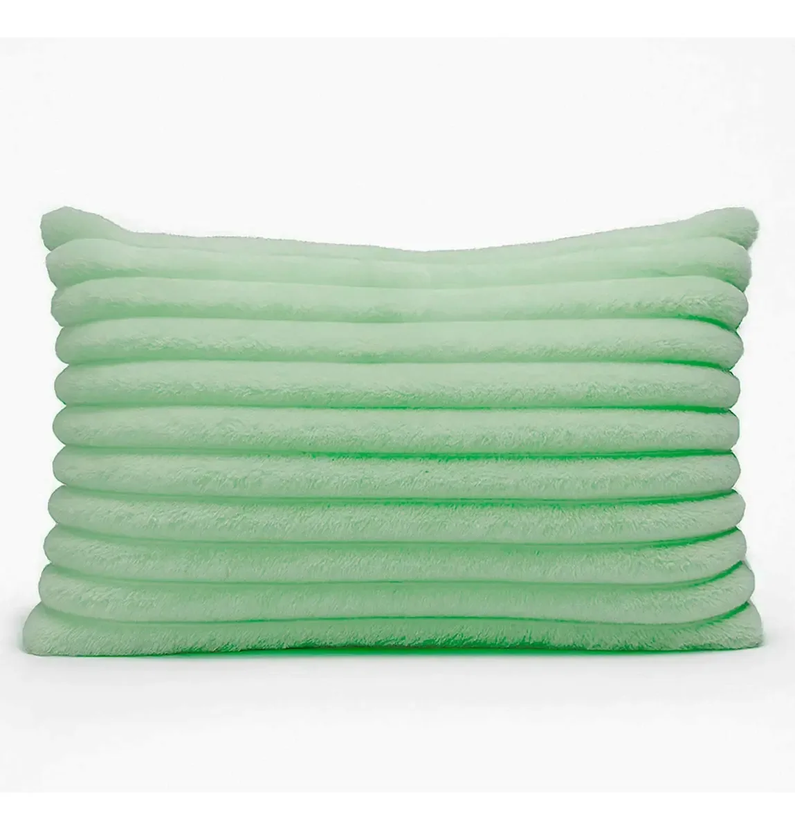 Almofada Retangular Luxo Decoração Sofá Sala Quarto 30x50 Cor Verde Bebê Desenho Do Tecido Liso
