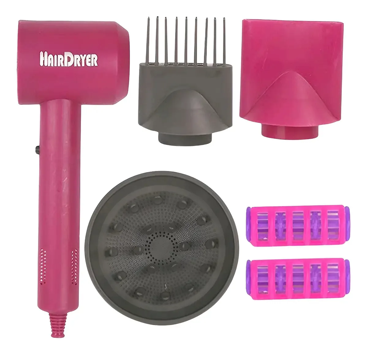 Secador À Pilha Tesoura Babyliss Kit De Beleza De Brinquedo