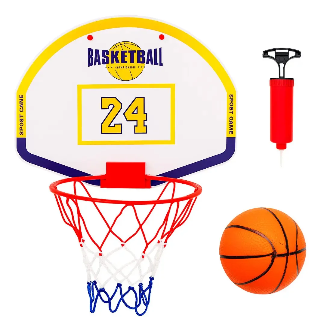 Kit Basquete Cesta Mini Infantil Com Tabela E Bola