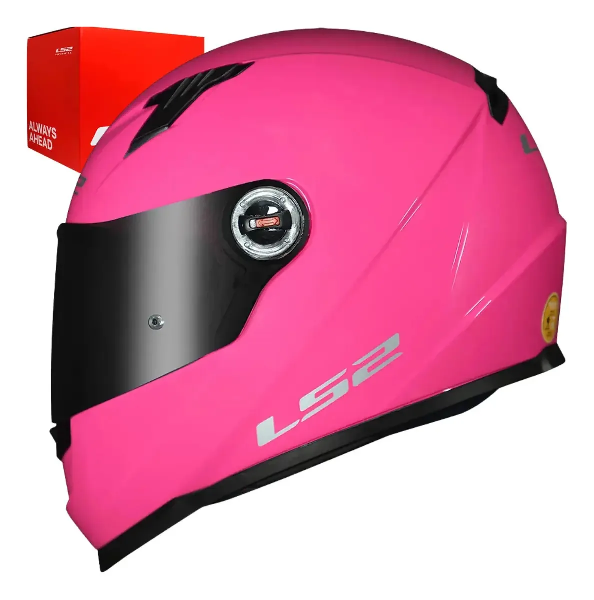 Capacete Integral LS2 FF358 Rosa Brilhante 58