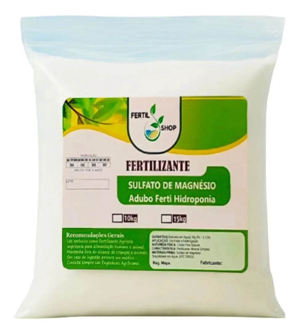 Sulfato De Magnesio Adubo Fertilizante Hidroponia - 25kg
