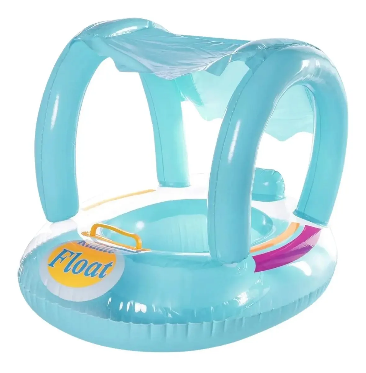 Boia Bote Bebê Cobertura Fralda Infantil Inflável Proteção Cor Kiddie Float Azul
