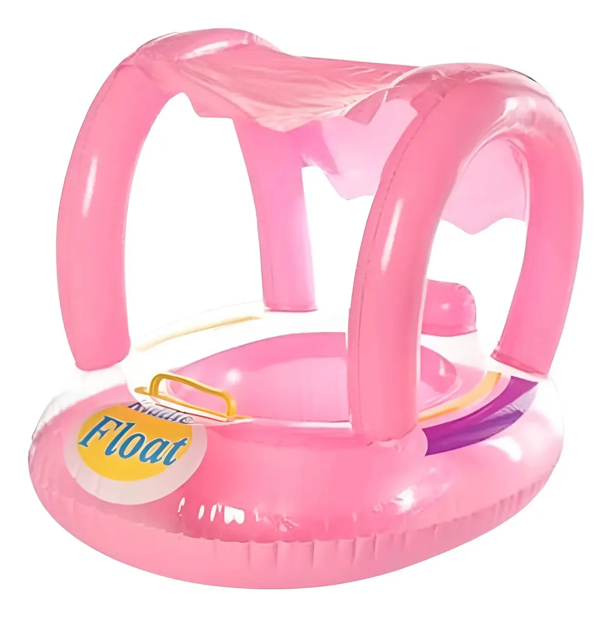 Boia Bote Bebê Cobertura Fralda Infantil Inflável Proteção Cor Kiddie Float Rosa