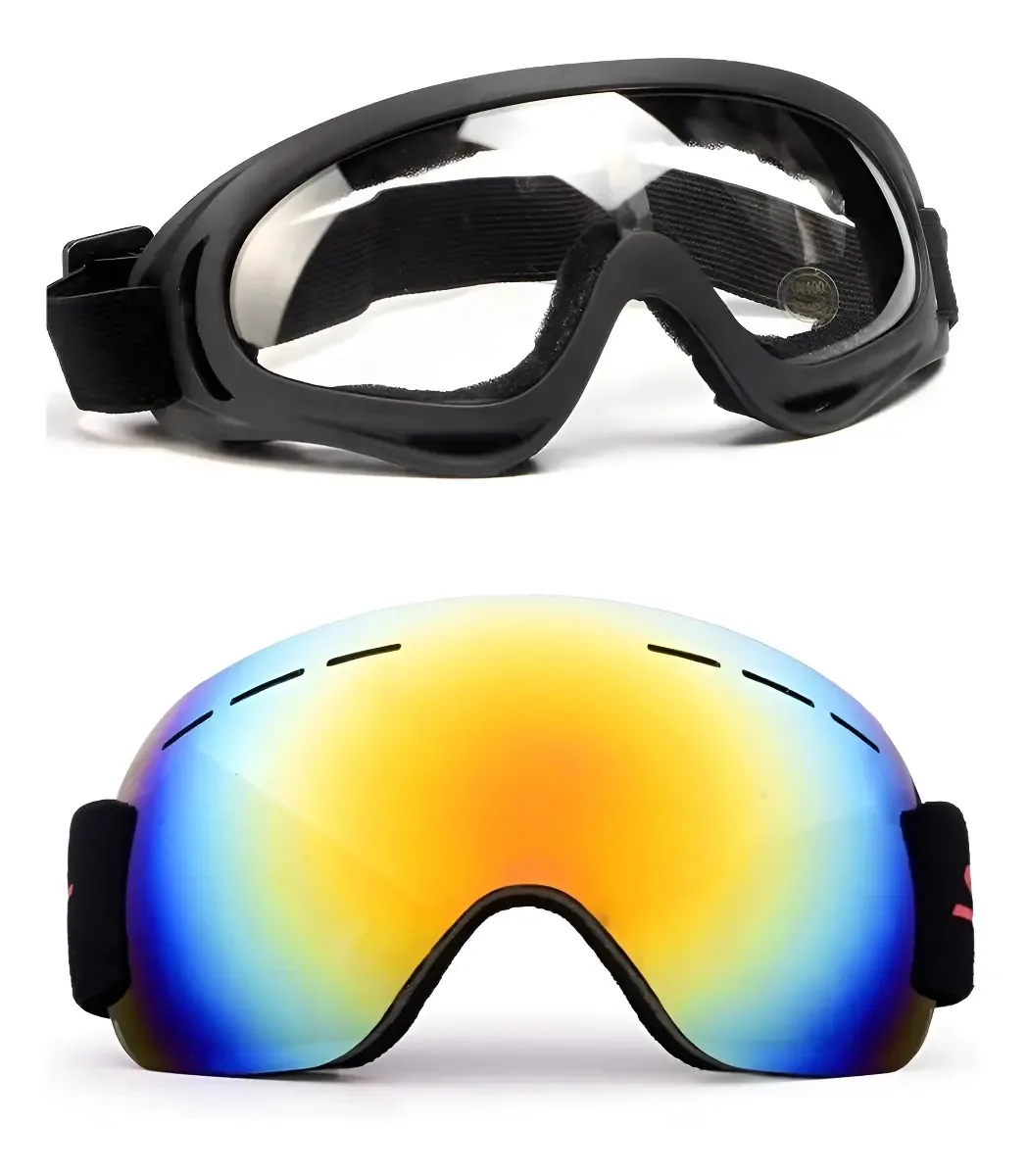 Kit 2 Óculos Jet Ski Esqui Snowboard Paintball Proteção Uv