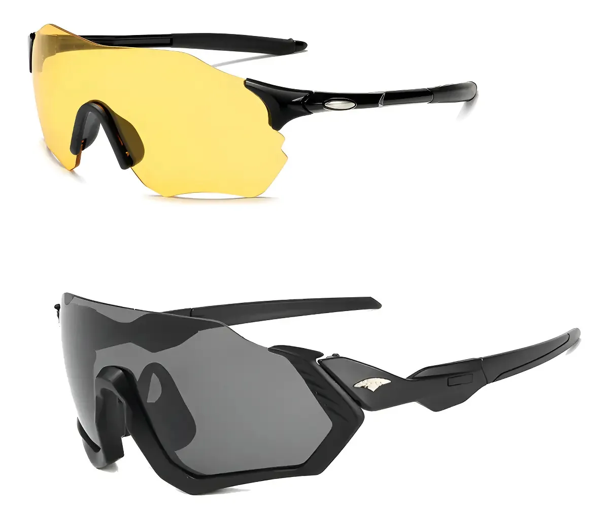 Kit com 2 Óculos de Sol Esportivos para Beach Tennis e Ciclismo com Proteção UV