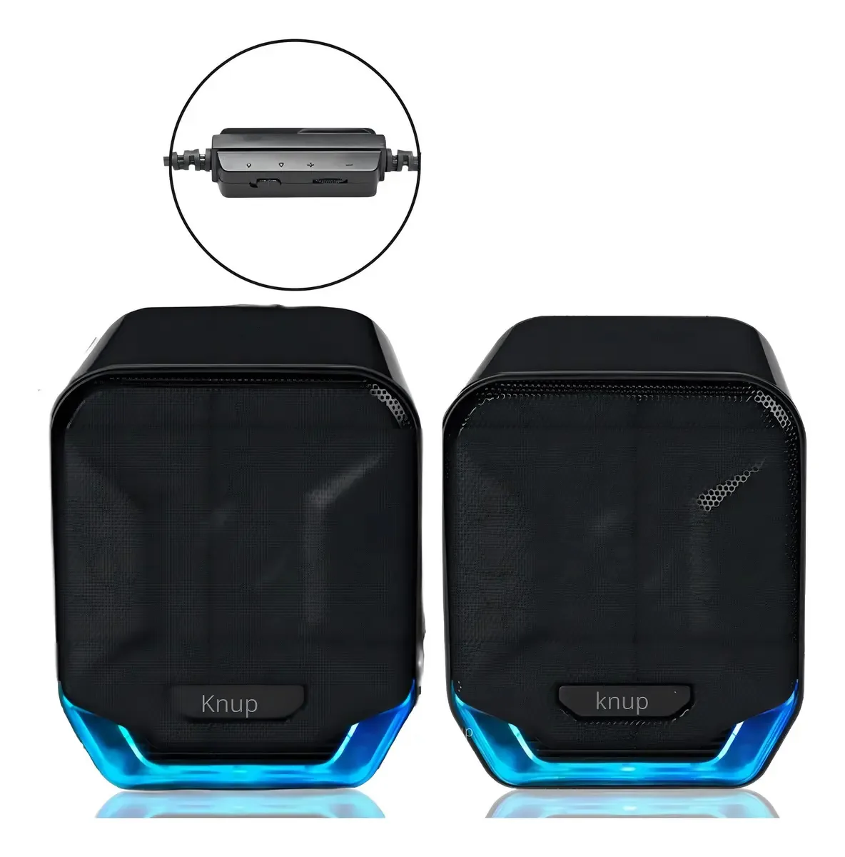 Caixas De Som Pc Potente Notebook Amplificada Led Original
