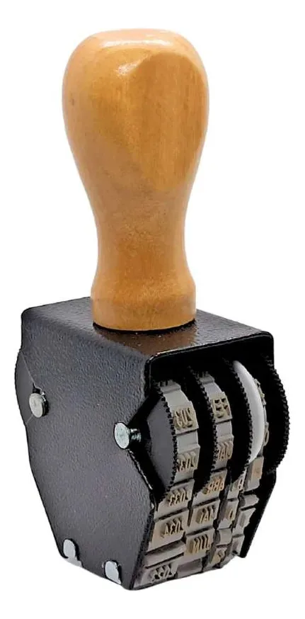Carimbo Datador Duplo Sobreposto 03mm E Fabricação