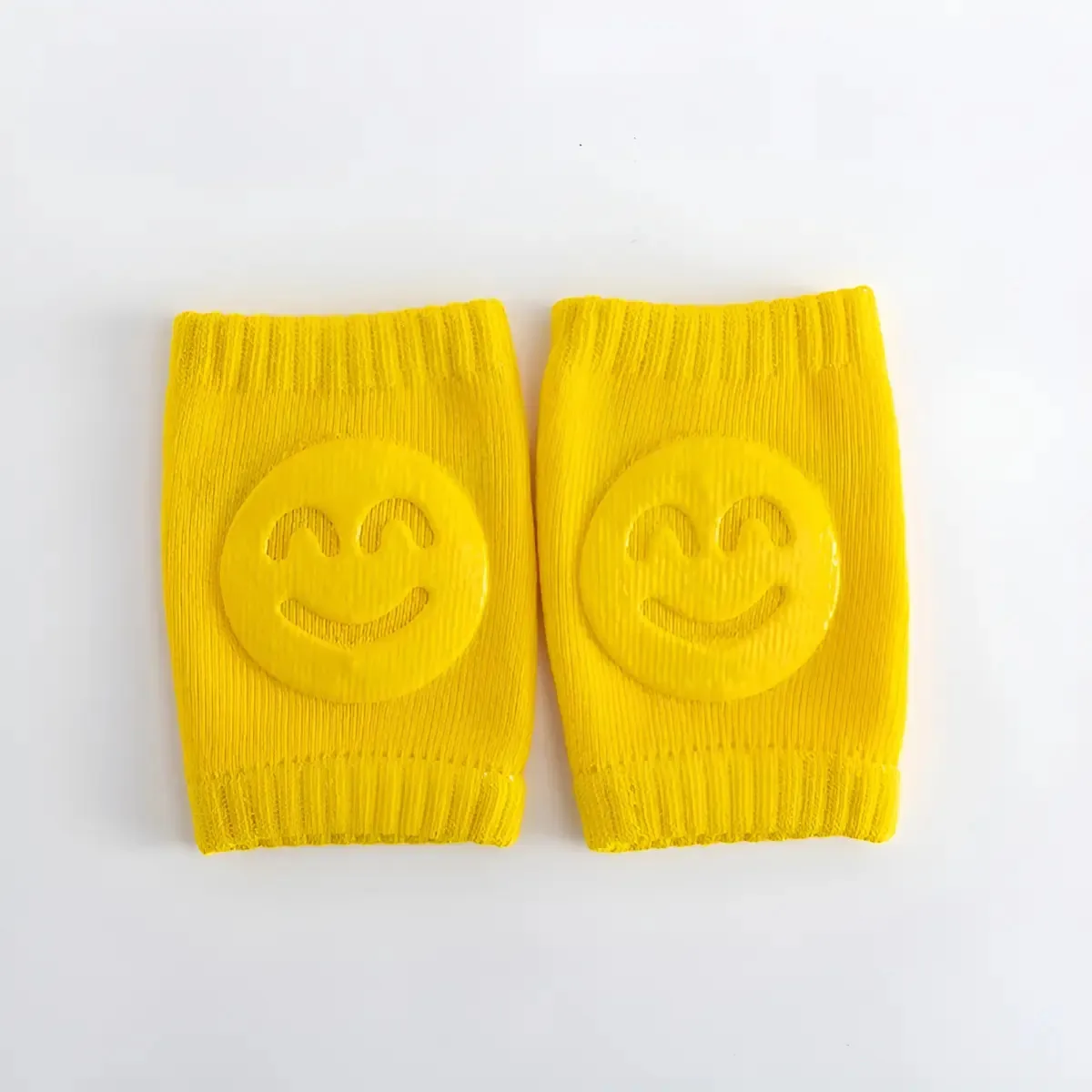 Joelheira Proteção Para Bebe Engatinhar Infantil Cor Amarelo Sorriso