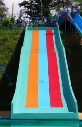 Escorregador Toboágua Rampa 20m Clube, Hotel Parque, Cor Azul-turquesa