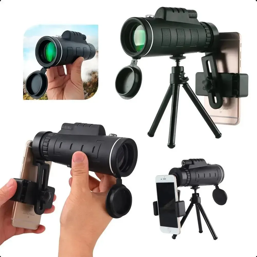 3x Monóculo Luneta Profissional 10x40 Tático Telescópio Long