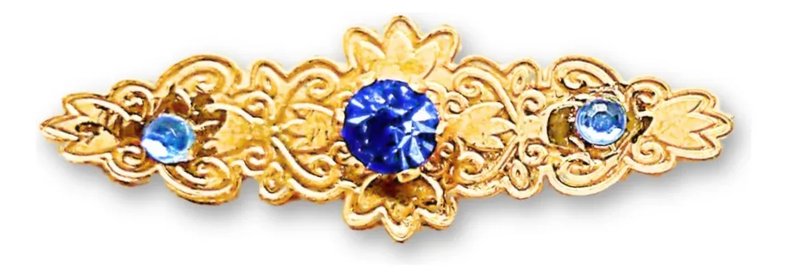 Broche Para Manto De Nossa Senhora Aparecida Folheado 4,5cm Dourado