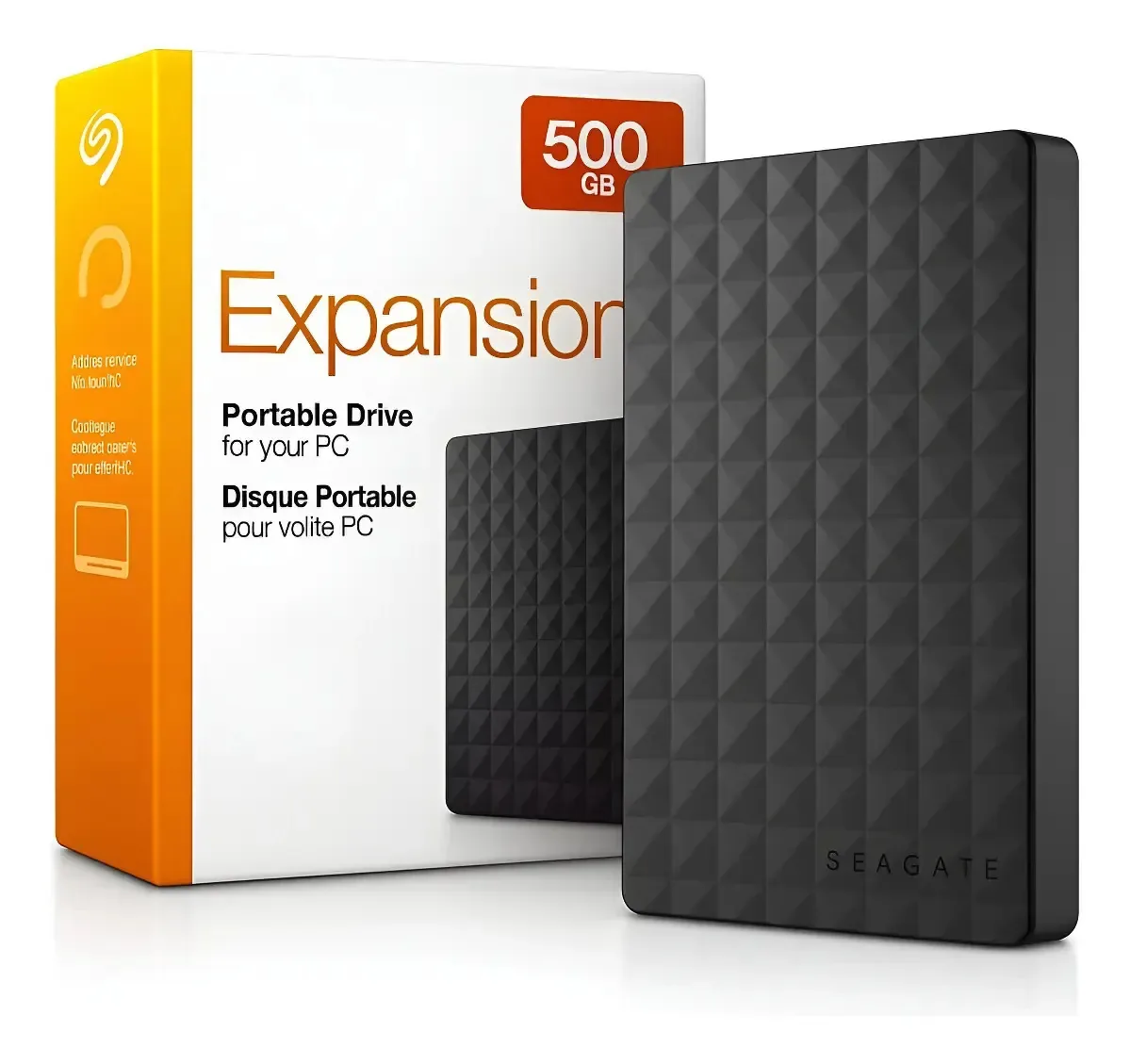 Hd Seagate Externo 500gb Audífonos Preto