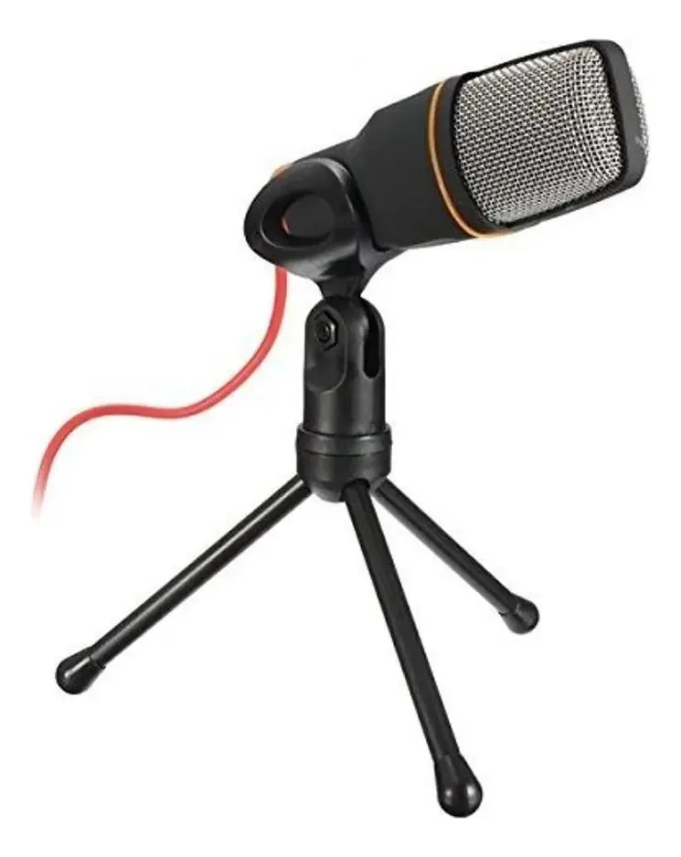 Microfone Condensador Gravação Omnidirecional Sf666 Preto