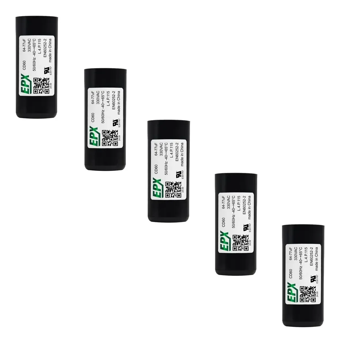 Kit 10 Capacitores De Partida Eletrolitico 64-77uf 330v