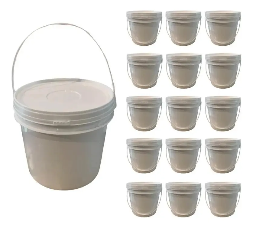 Balde Para Graxa Líquida 2.2l Branco 15 Pçs
