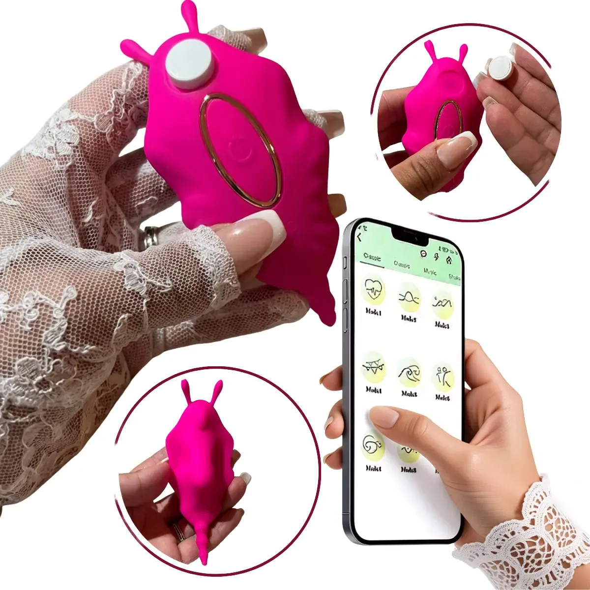 Vibrador Massageador Calcinha Clitórisfeminino App Distância Sortida